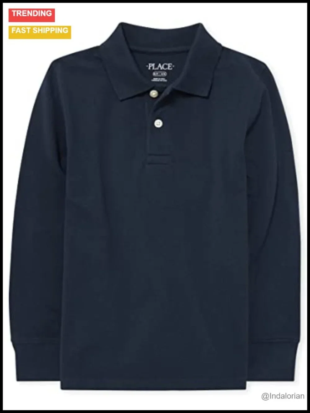 Boys Long Sleeve Pique Polo School Uniform Shirt